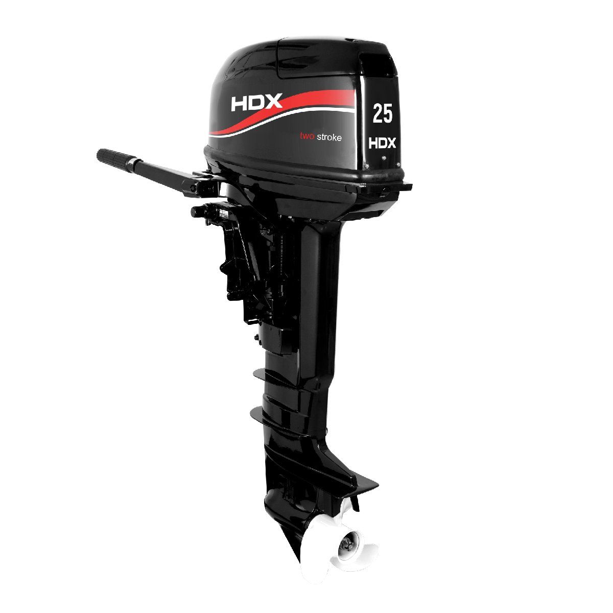 Мотор лодочный HDX T 25 BMS (Румпель,  Ручной запуск,  Карбюратор)