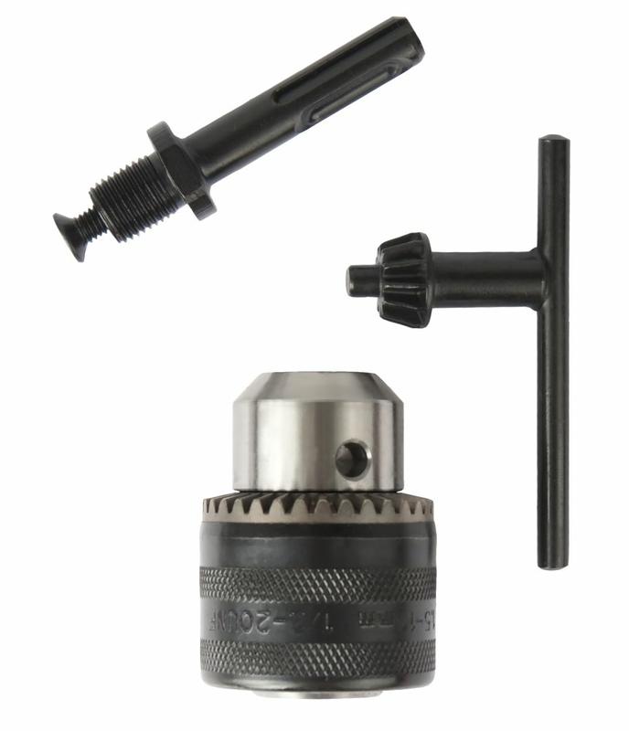 Патрон ключевой Ø13мм,  1/2"-20UNF (с адаптером SDS+) ПРАКТИКА 030-993
