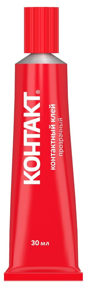 Контактный клей "КОНТАКТ" прозрачный 30 мл