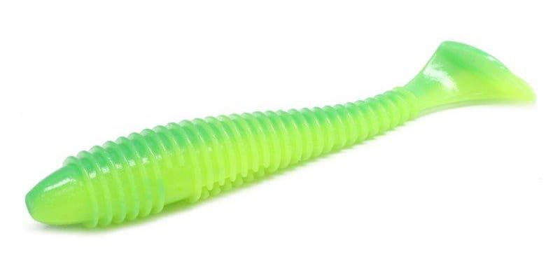 Приманка съедобная Keitech Swing Impact 4" EA#11 Lime Chartreuse Glow