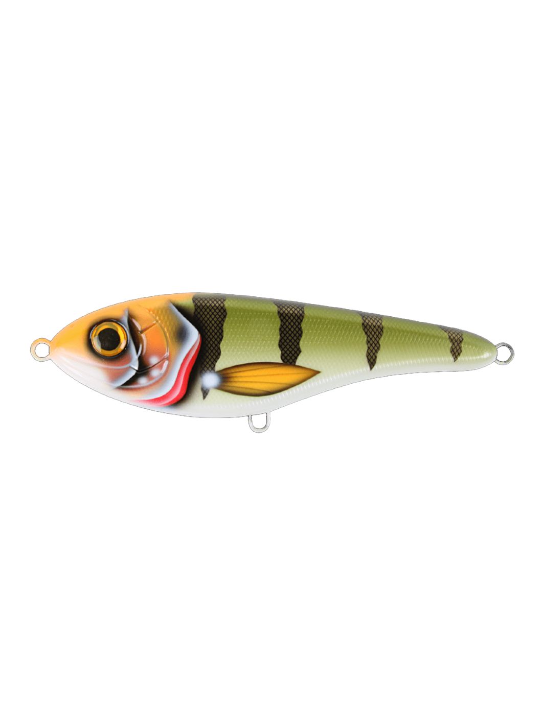 Воблер Джеркбейт Strike Pro Buster Jerk Sinking,  150 мм,  75 гр,  Загл. 0, 5м.-4, 0м.,  Тонущий,  цвет: CWC011 Lightning Perch,  (EG-048#CWC011)