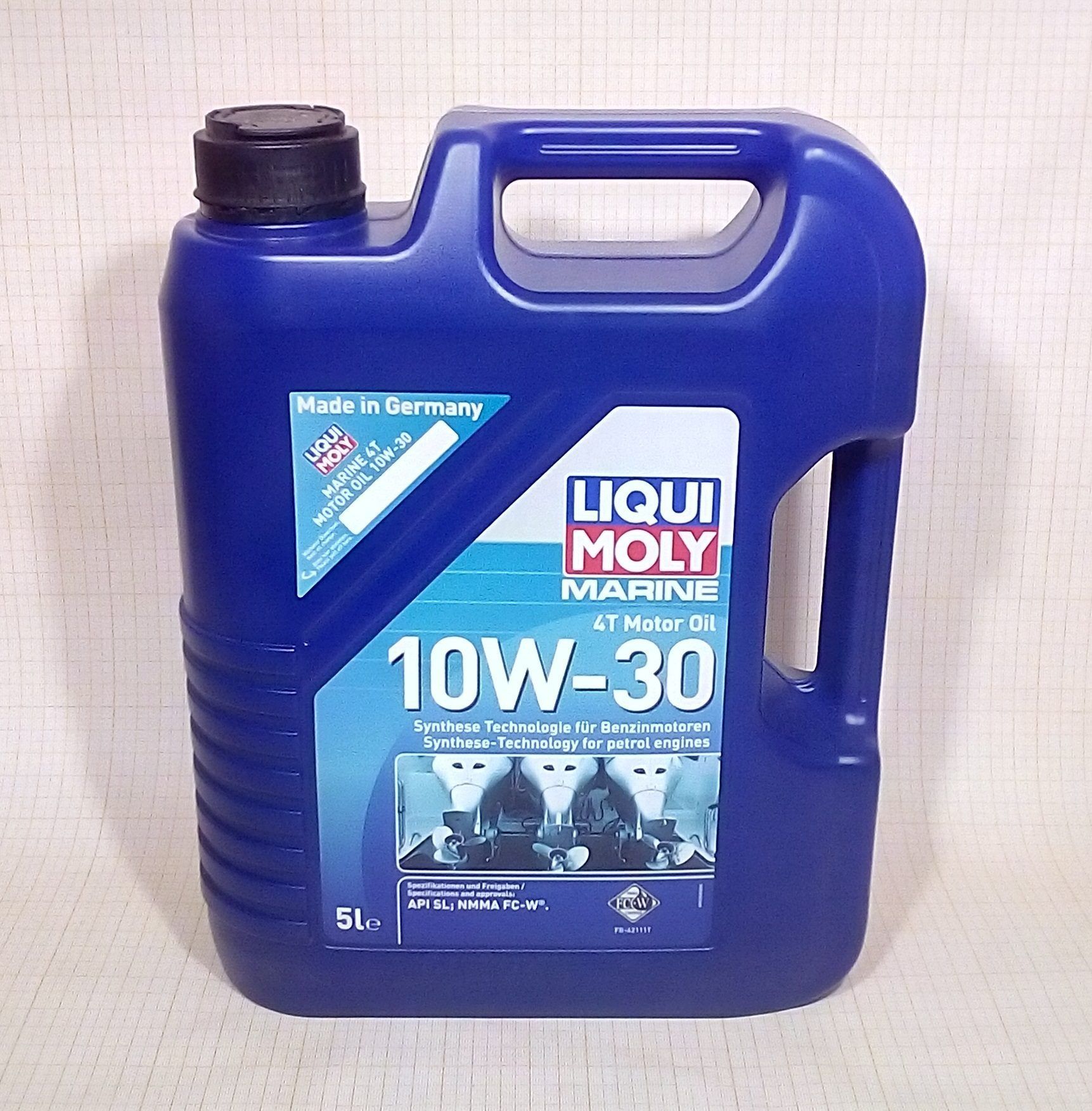 LIQUI MOLY Marine 10W30 4Т полусинтетическое масло для лодочных моторов 5L 25023 /мотоотд./