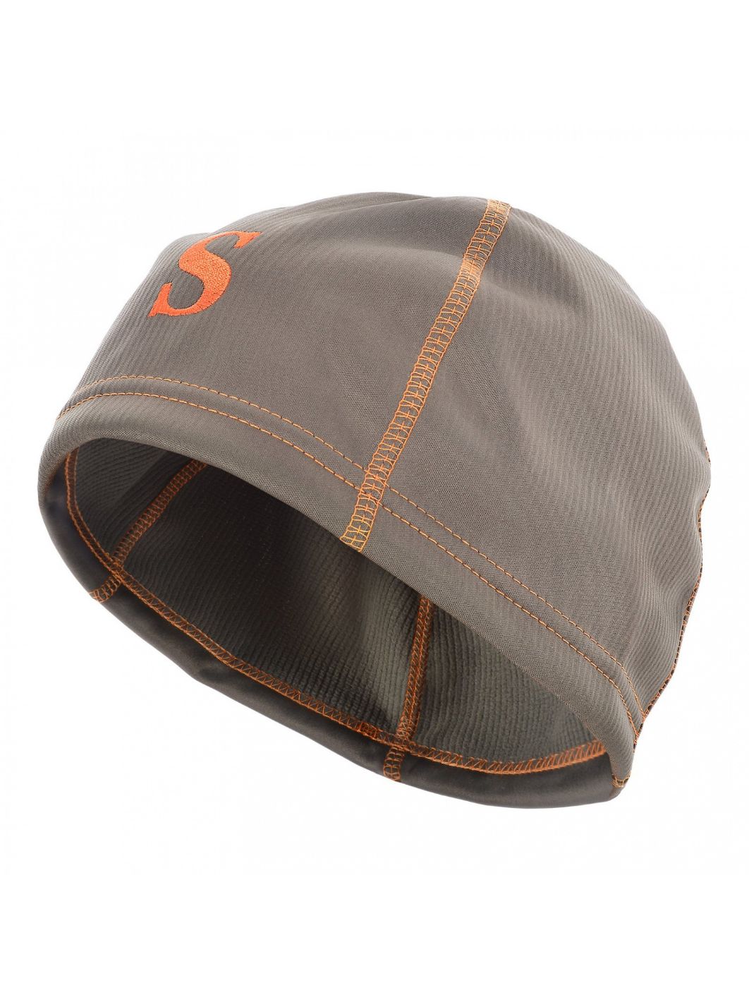 Шапка мужская демисезонная "Spring -330",  softshell,  олива/ olive (вышивка оранжевая) 58 (M)