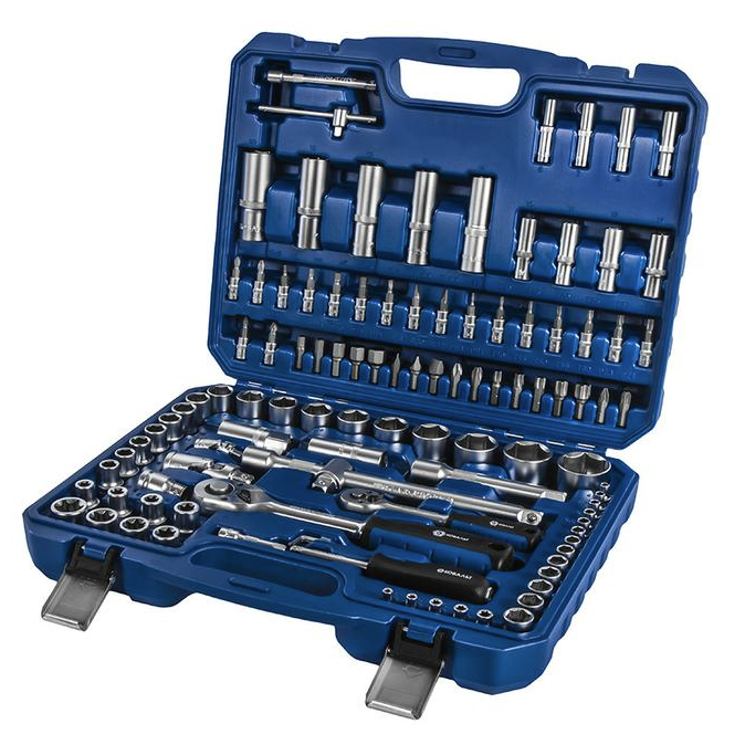 Набор инструмента универсальный 108 предметов 1/2",  1/4" КОБАЛЬТ (919-661)