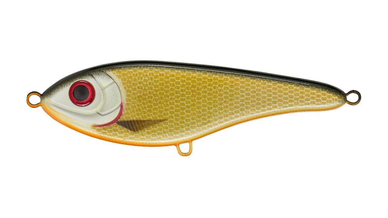 Воблер Джеркбейт Strike Pro Buster Jerk II Shallow Runner,  120 мм,  37 гр,  Загл. 0, 3м.-2, 0м.,  Медленно всплывающий,  цвет: C041F Shitty Roach,  (EG-049#C041F)