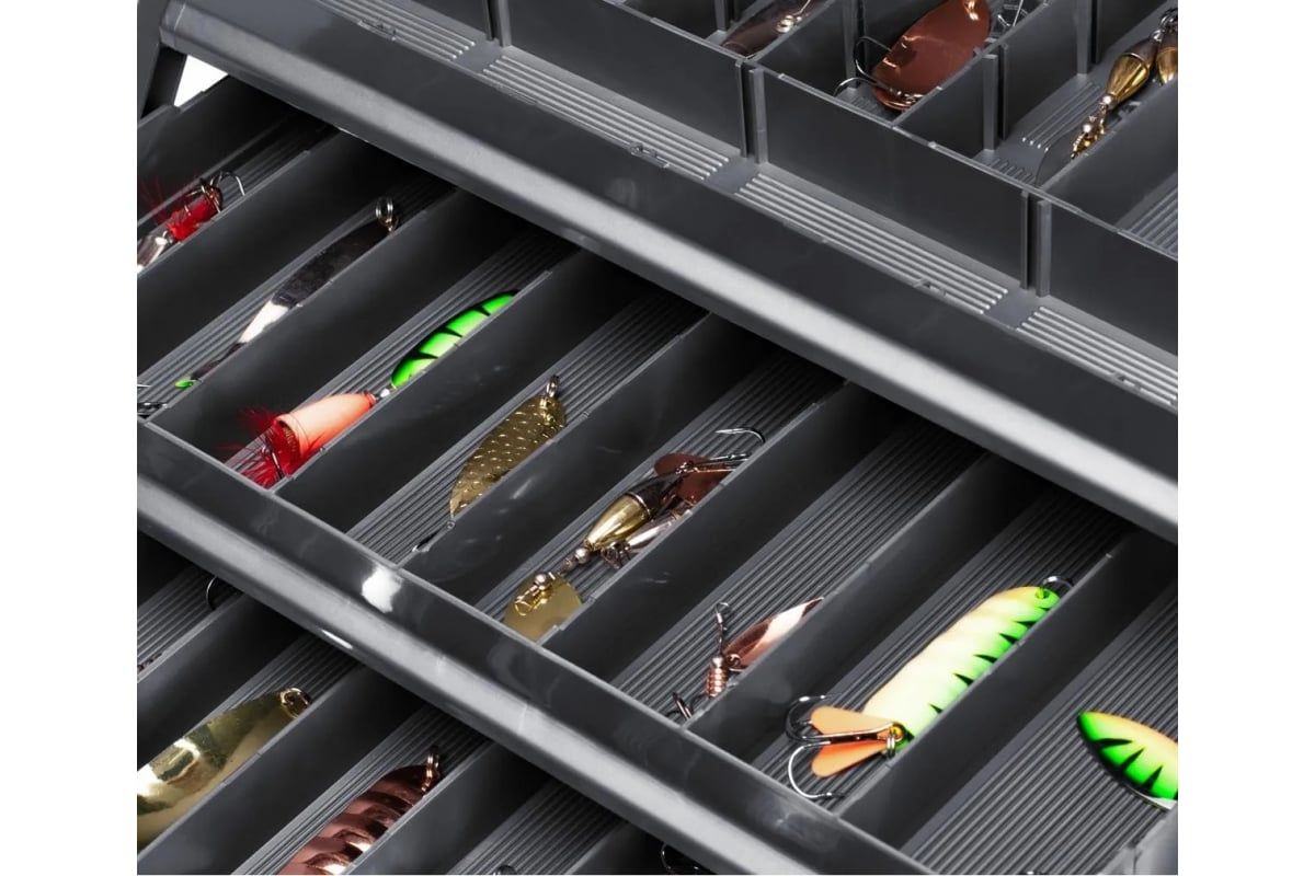 Ящик для снастей Tackle Box трехполочный NISUS зеленый