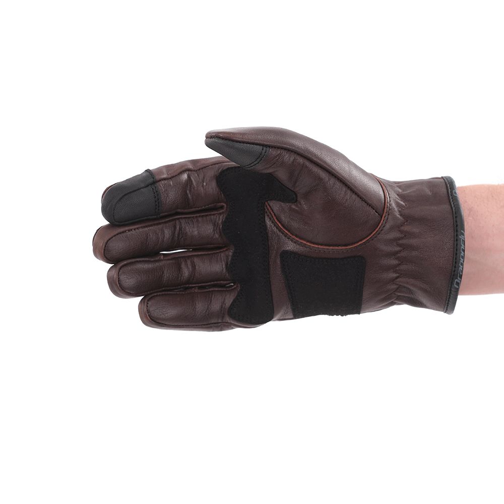 Перчатки DF STREET Matte Brown кожаные 3XL
