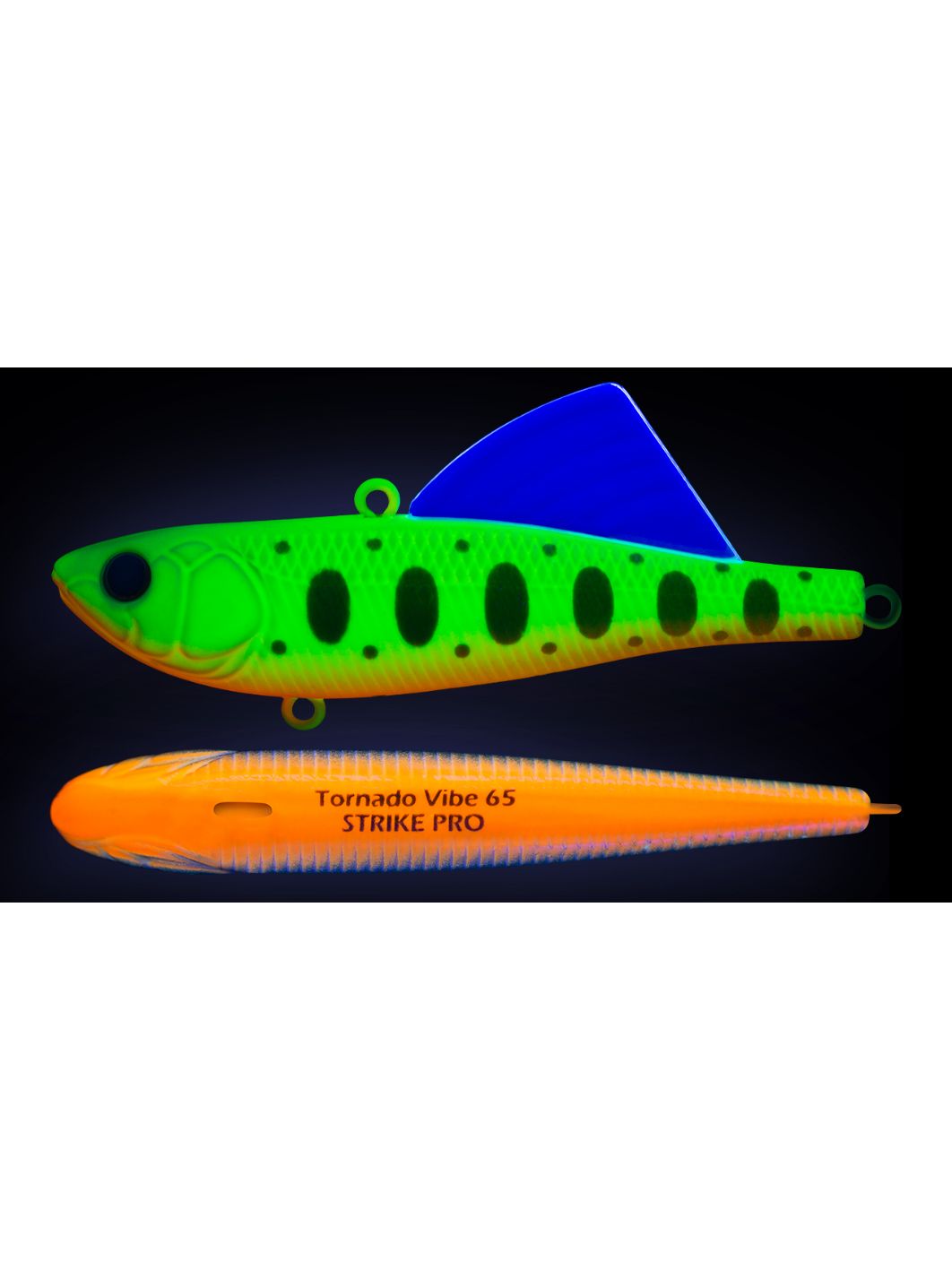 Виб Strike Pro Tornado Vibe 85 мм,  25, 6 гр,  A178S Lemon Mat Tiger