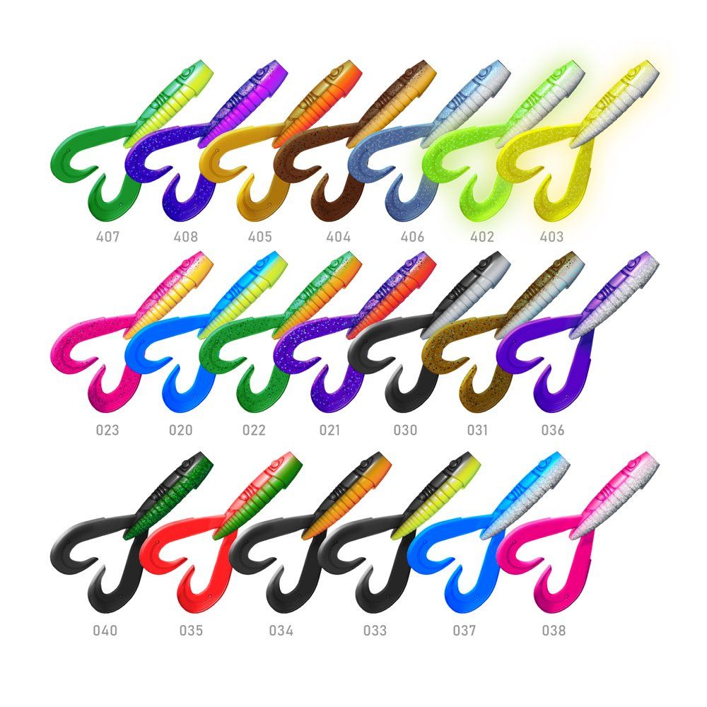 Приманка ZUB-FROGGY 141мм(5, 5")-3шт,  (цвет 405) желтый верх - оранжевый низ