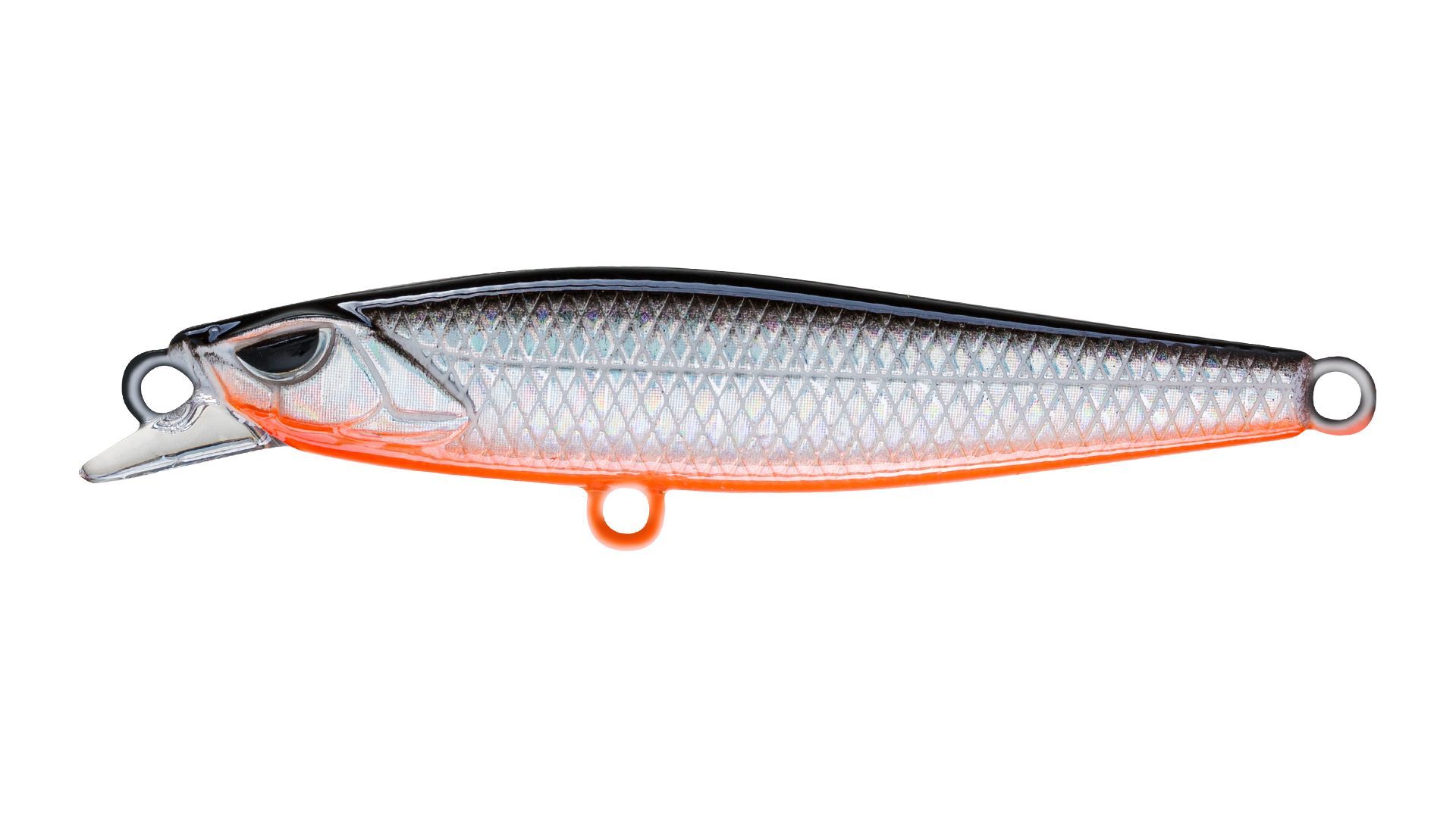 Воблер Минноу Strike Pro Scud Minnow 60S (Lipslide 60),  60 мм,  13 гр,  Тонущий,  цвет: A70-713 Black Silver OB,  (EG-241#A70-713)