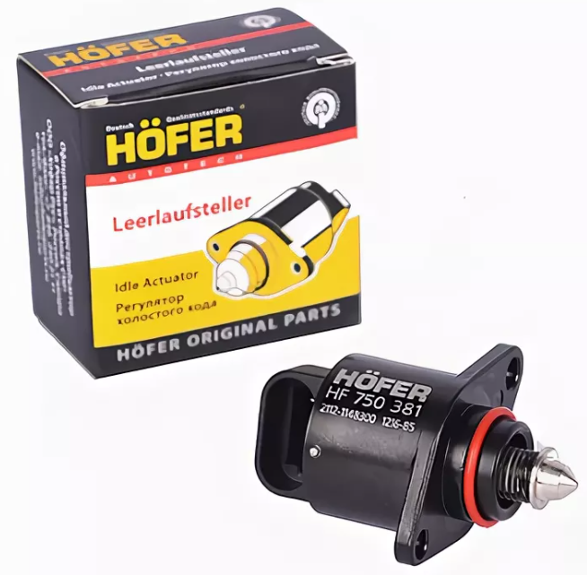 Регулятор холостого хода 2108-2115 инжектор (тонкий наконечник) HOFER HF 750 381