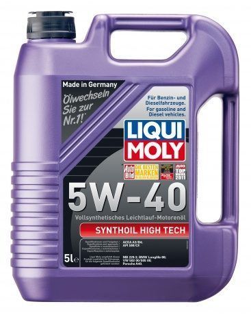 LIQUI MOLY "Synthoil High Tech" 5W40 5L синтетическое моторное масло 1925/1856