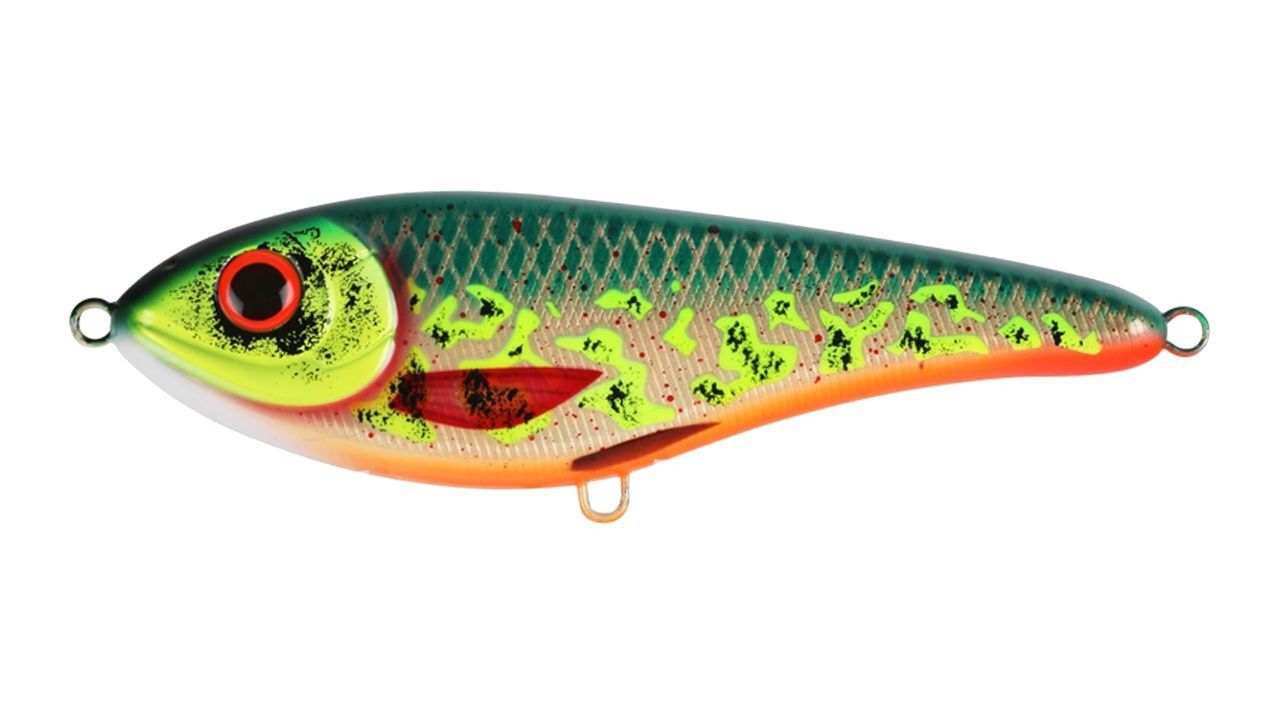Воблер Джеркбейт Strike Pro Buster Jerk Shallow Runner,  150 мм,  64, 5 гр,  Загл. 1, 0м.,  Медленно всплывающий,  цвет: C780F The Saint,  (EG-048S#C780F)