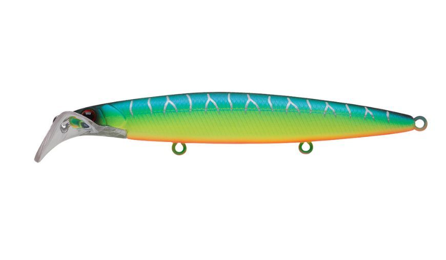 Воблер Минноу Strike Pro Scooter Minnow 110F,  110 мм,  11, 8 гр,  Загл. 1, 5м.-2, 5м.,  Плавающий,  цвет: A223S-RP Pearl Mat Tiger,  (EG-186F#A223S-RP)
