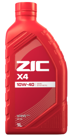 ZIC X4 10W40 1L полусинтетическое моторное масло