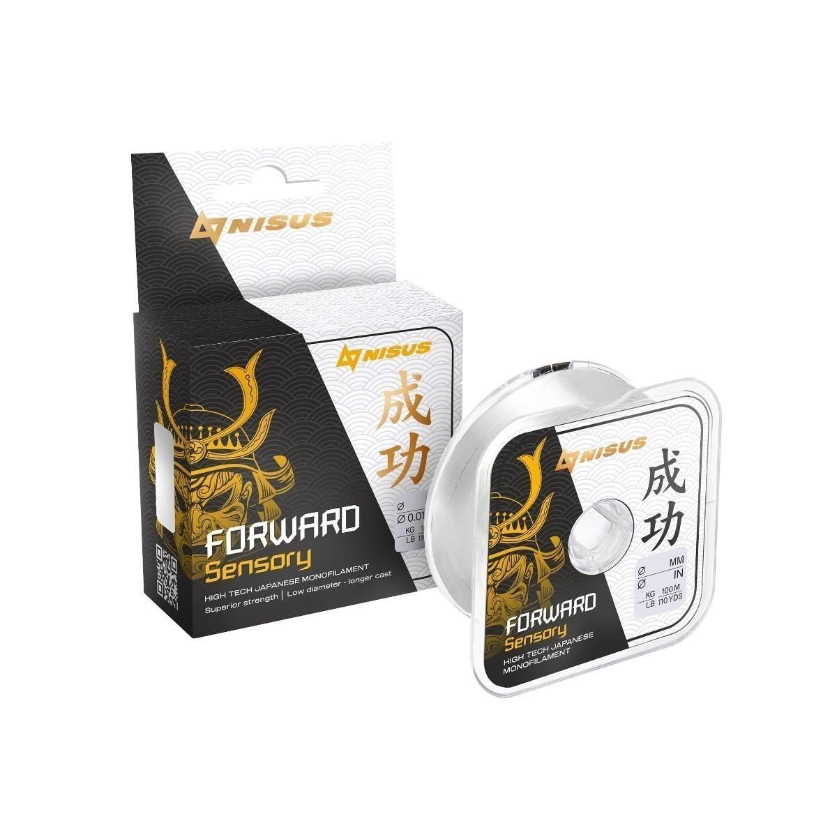 Леска FORWARD Sensory 0, 496mm/100m Nylon Transparent Nisus 