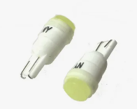 Светодиод 12V W5W (T10) белый 1COB (керамика) YADA (904610) (1шт.)