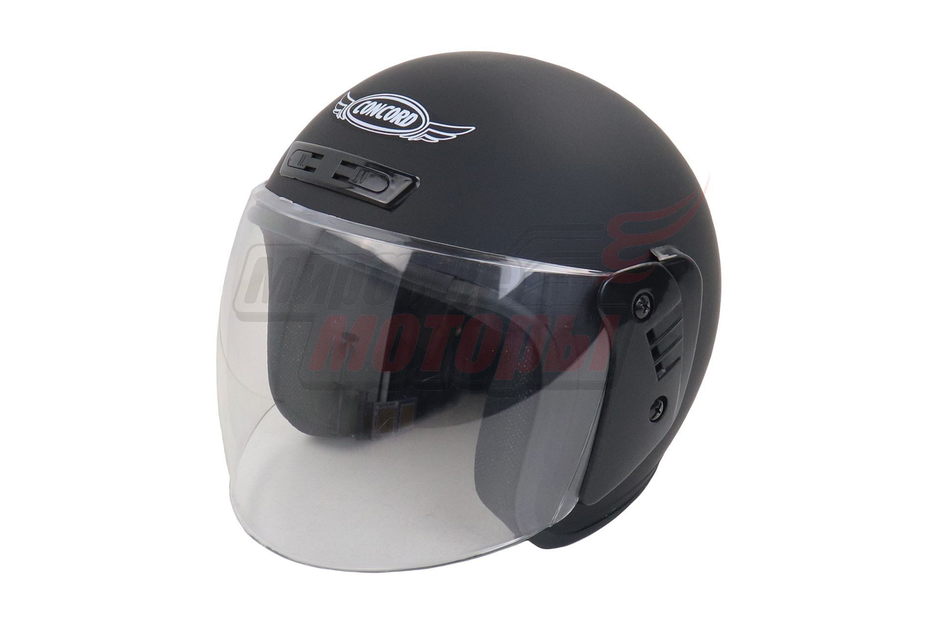 Шлем открытый CONCORD XZH03 чёрный матовый L