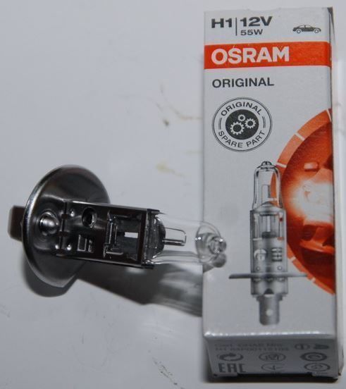 Автолампа галогеновая H1 12V-55 OSRAM (64150) (1шт.)