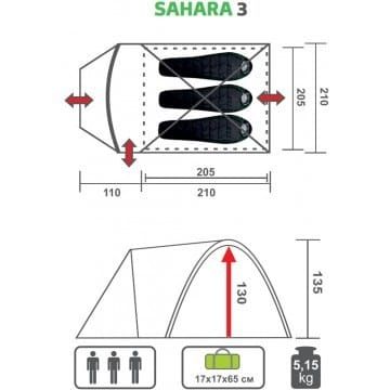 Палатка SAHARA-3 Premier Fishing