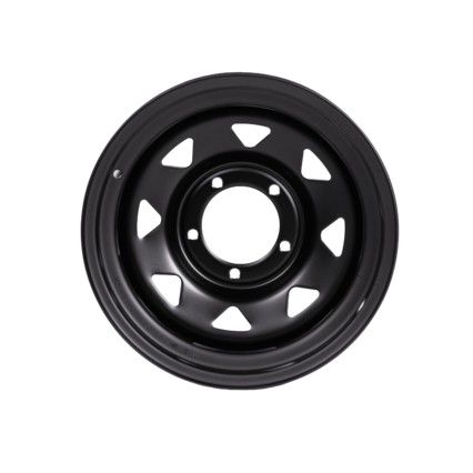 Колесный диск OFF-ROAD-WHEELS УАЗ 8.0x15/5x139.7 D110 ET-19  черный ( стальной штампованный)