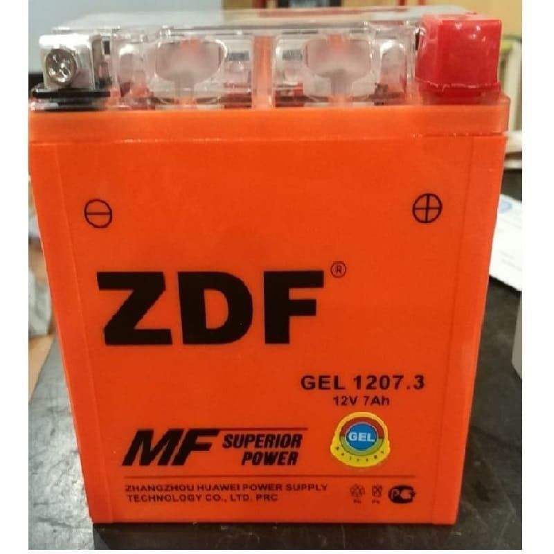Аккумулятор ZDF 1207.3 GEL Orange YTX7L-BS 114*70*132