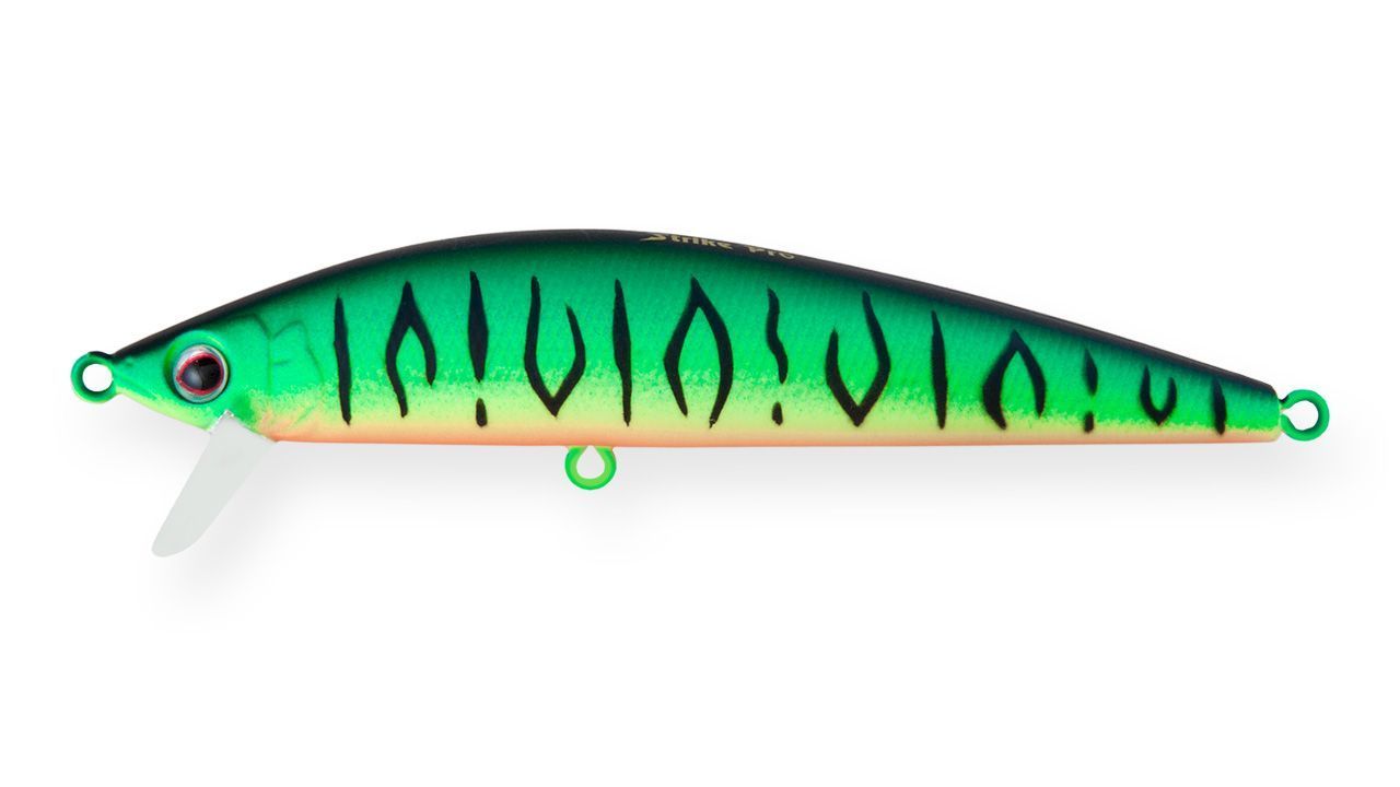 Воблер Минноу Strike Pro Euro Minnow 110,  110 мм,  17 гр,  Загл. 0, 7м.-1, 5м.,  Плавающий,  цвет: GC01S Mat Tiger,  (JL-115F#GC01S)