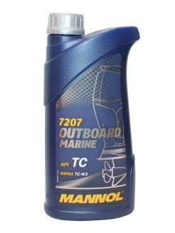 MANNOL Outboard Marine 2T  2-х тактное полусинтетическое масло для лодочных моторов 1L 7207/1412