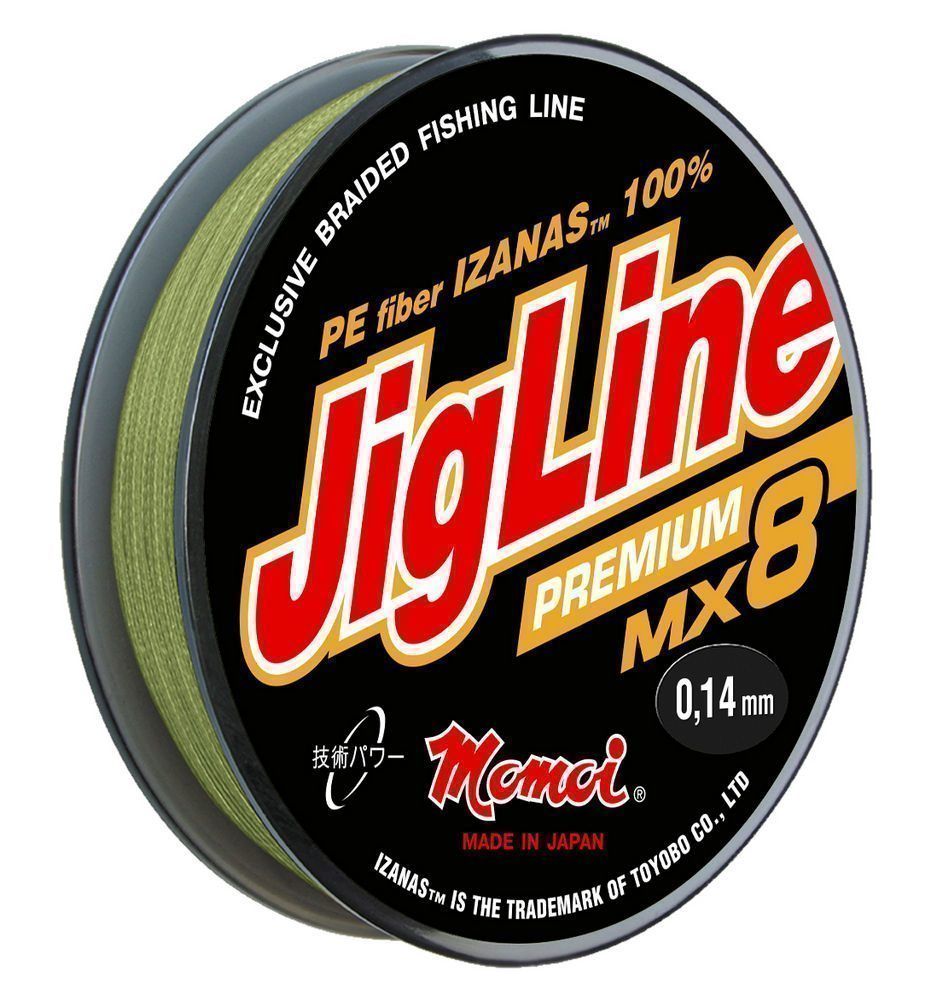 Шнур JigLine MX 8 Super Silk 0, 21 мм, 18 кг, 150 м хаки