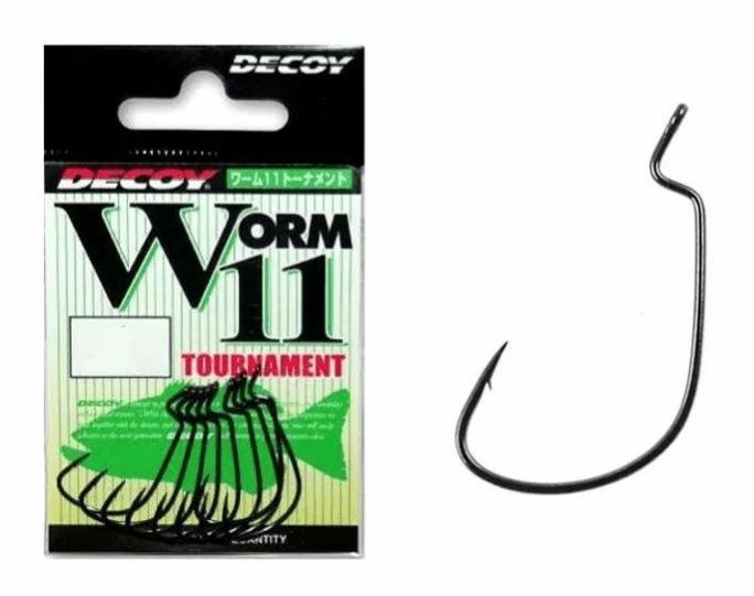 Крючок Decoy офсетный Worm 11 #2/0 (8 шт.)
