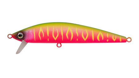 Воблер Минноу Strike Pro Euro Minnow 90,  90 мм,  11, 2 гр,  Загл. 0, 6м.-1, 2м.,  Плавающий,  цвет: A230S Watermelon Mat Tiger,  (JL-108L#A230S)