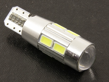 Светодиод 12V W5W (T10) белый 10SMD LUMEN (MLD-12VT10-1113) (1шт.)