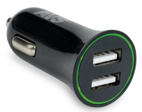 Автомобильное зарядное устройство AVS (2USB,  2.4А) черный UC-522