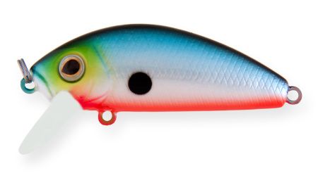 Воблер Минноу Strike Pro Mustang Minnow 45,  45 мм,  4, 5 гр,  Загл. 0, 2м.-0, 5м.,  Плавающий,  цвет: A05 Blue Milky,  (MG-002F#A05)