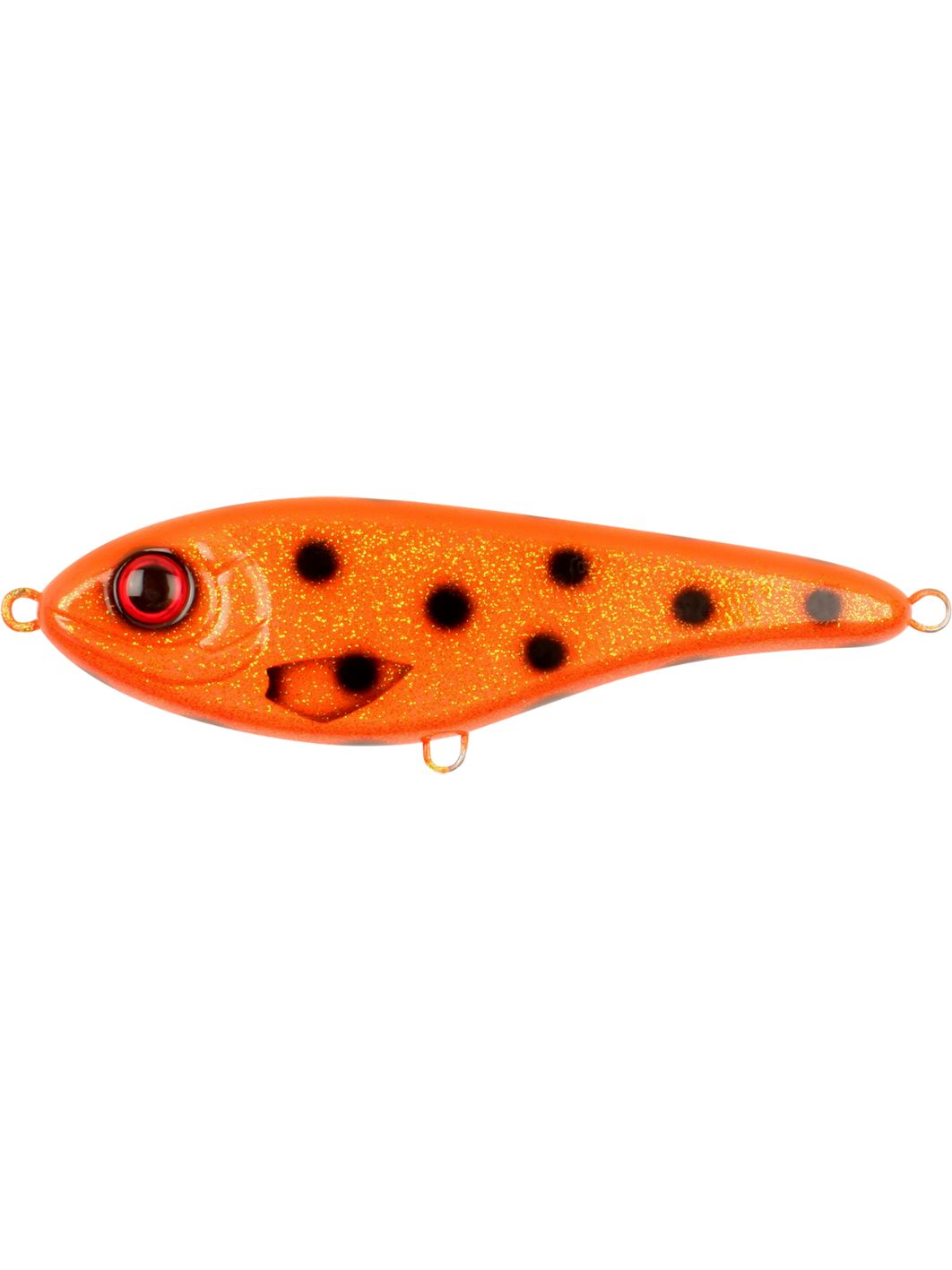 Воблер Джеркбейт Strike Pro Buster Jerk Sinking,  150 мм,  75 гр,  Загл. 0, 5м.-4, 0м.,  Тонущий,  цвет: C662 Hot Orange Bandit,  WOLF COLOR,  (EG-048#C662F)