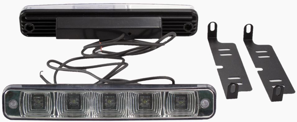 Фара DRL (Дневные ходовые огни) ОРИОН DRL-FL-5 FLUX (2шт.к-т) пластик. корпус 190мм (5044)