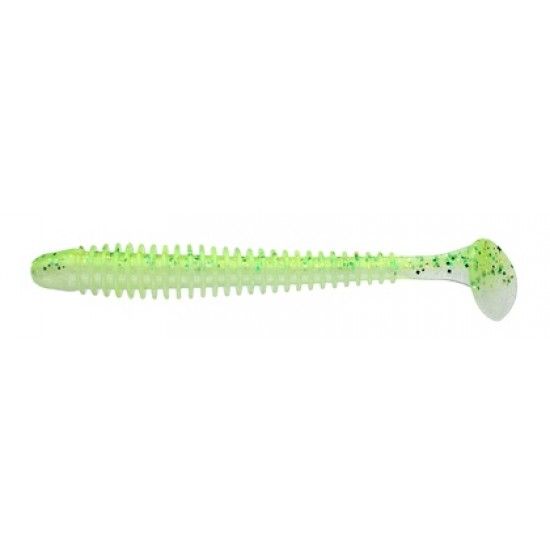 Приманка съедобная Keitech Swing Impact 4" PAL #02 Lime Chart Shad