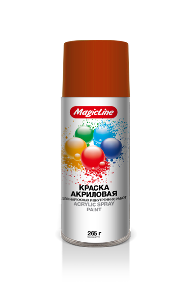 Краска MAGIC LINE RAL 2002 Оранжево-красная 265гр