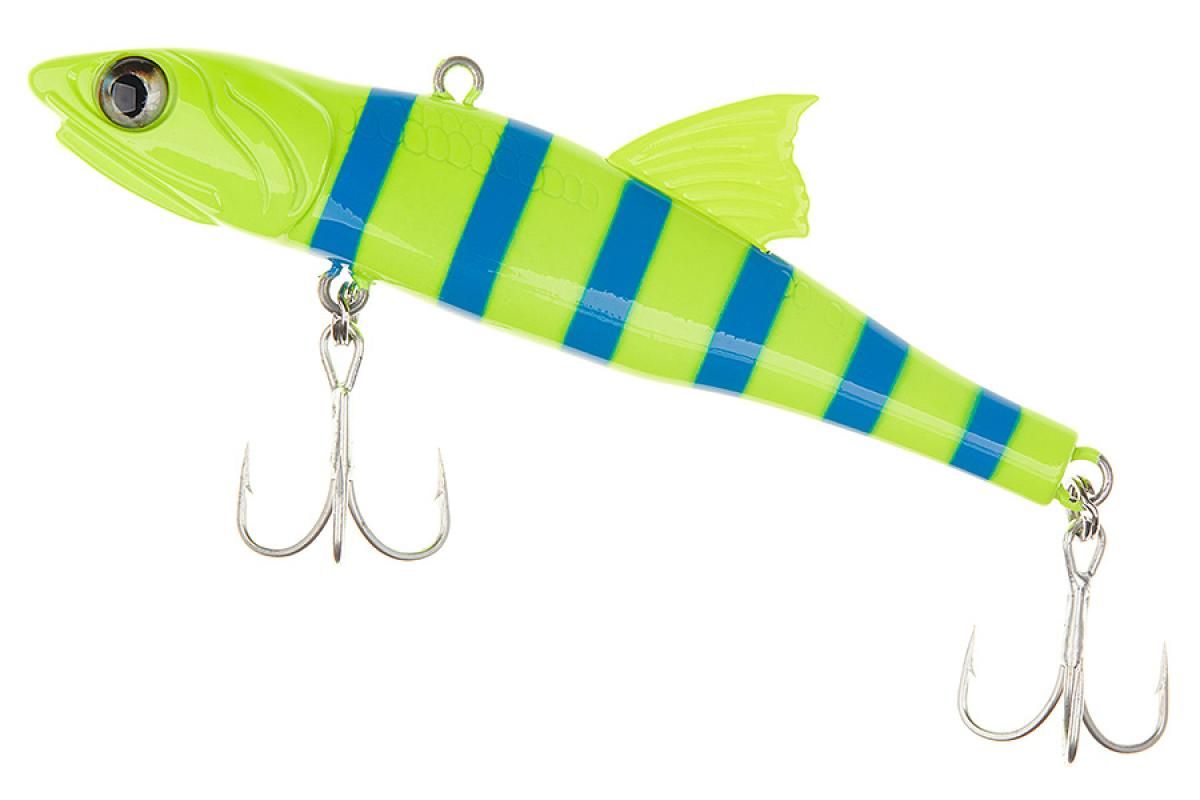Виб LITTLE JACK Forma Adict 78mm 22g (#Zebra yellow blue)