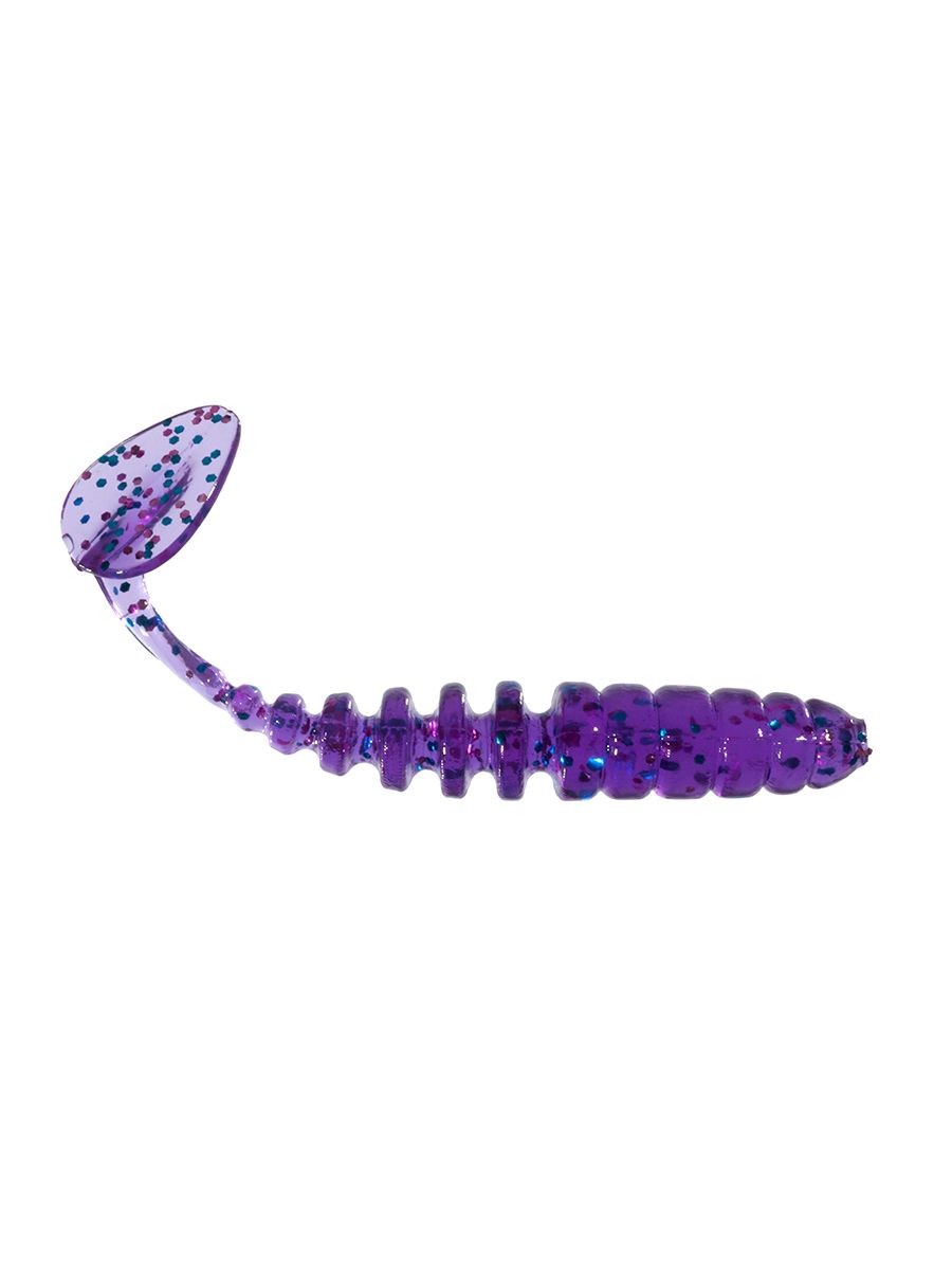 Приманка ZUB-SHAD 60мм(2, 3") -7шт,  (цвет 610) фиолетовый с блестками