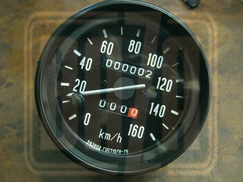 Спидометр УАЗ большой 160 КМ/Ч УАЗ  58.3802 1 вход,  ручка сут/проб 
