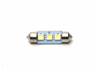 Светодиод 12V C5W (T11x36) салонный белый 3SMD YADA (900304) (1шт.)