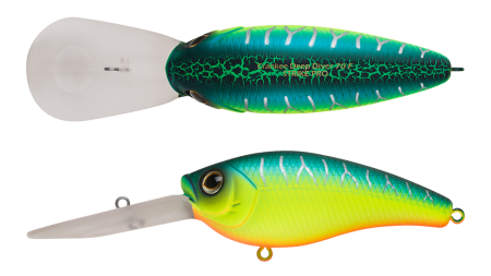 Воблер Крэнк Strike Pro Crankee Deep Diver 70,  70 мм,  20 гр,  Загл. 3, 0м.-5, 0м.,  Плавающий,  цвет: A223S-RP Pearl Mat Tiger,  (JL-037F#A223S-RP)