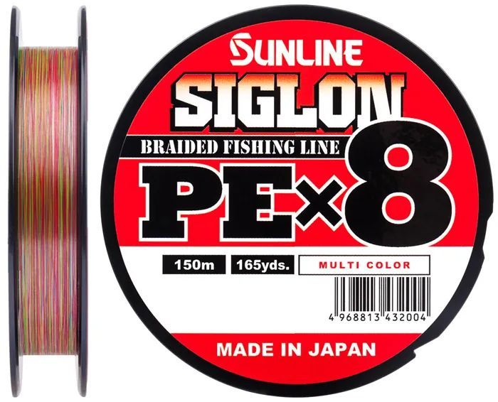 Шнур Sunline SIGLON PEx8 ADV 150M(Multicolor 5C) #2/24LB