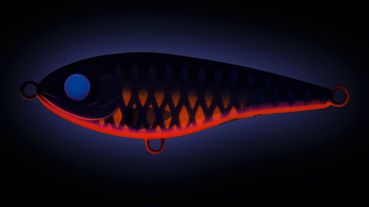 Воблер Джеркбейт Strike Pro Buster Jerk II Shallow Runner,  120 мм,  37 гр,  Загл. 0, 3м.-2, 0м.,  Медленно всплывающий,  цвет: C536F Hot Mascara,  WOLF COLOR,  (EG-049#C536F)