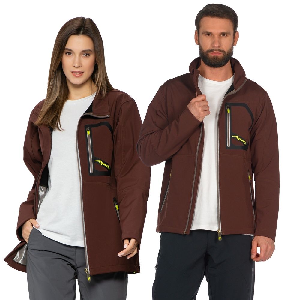 Куртка Aquatic унисекс (soft shell,  цвет: brown stone,  размер: 54-56) м
