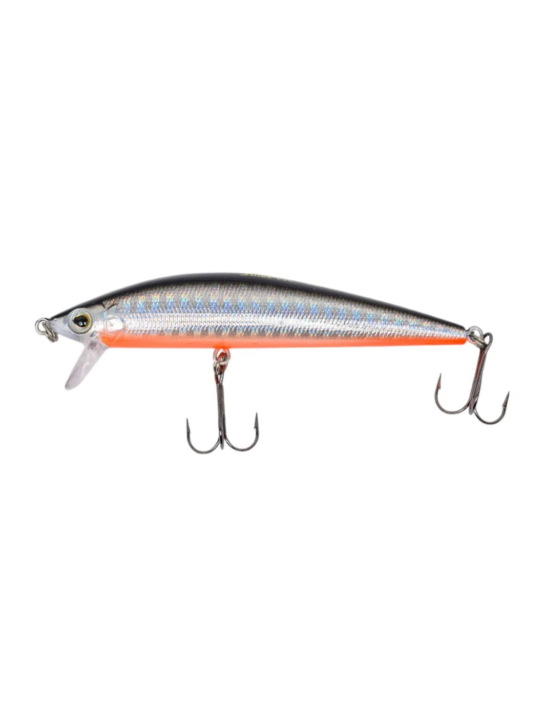 Воблер Минноу Strike Pro Euro Minnow 90,  90 мм,  11, 2 гр,  Загл. 0, 6м.-1, 2м.,  Плавающий,  цвет: A70-713 Black Silver OB,  (JL-108L#A70-713)