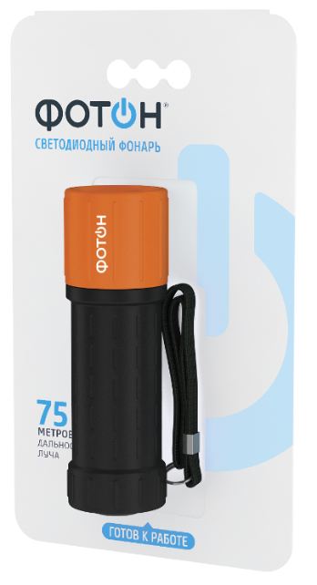 Фонарь ручной светодиодный "ФОТОН" MR-800 (1W,  3xLR03 в комплекте) (22618)