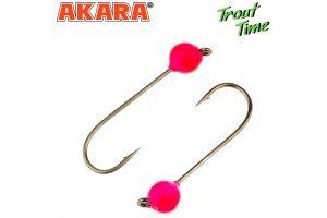 Джиг-головка форелевая Akara Trout Time Шар вольфрам 0, 5 г. 3, 5 мм. кр. № 4 Black (3шт)