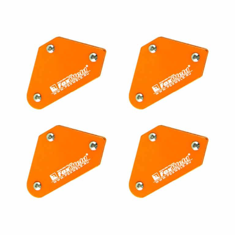 Набор магнитных угольников FIX KIT-4 (45*90*135°,  усилие 4*4кг) FoxWeld (5391)